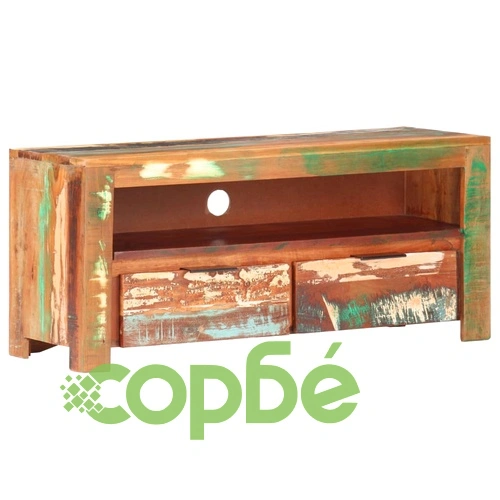 ТВ шкаф, 90x30x40 cм, регенерирано дърво масив на топ цена от sorbe.bg ТВ шкаф, 90x30x40 cм, регенерирано дърво масив ➤ топ цена ➤ sorbe.bg