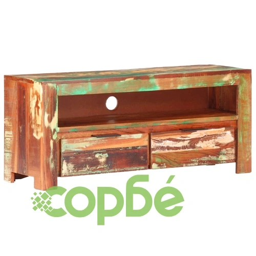 ТВ шкаф, 90x30x40 cм, регенерирано дърво масив на топ цена от sorbe.bg ТВ шкаф, 90x30x40 cм, регенерирано дърво масив ➤ топ цена ➤ sorbe.bg