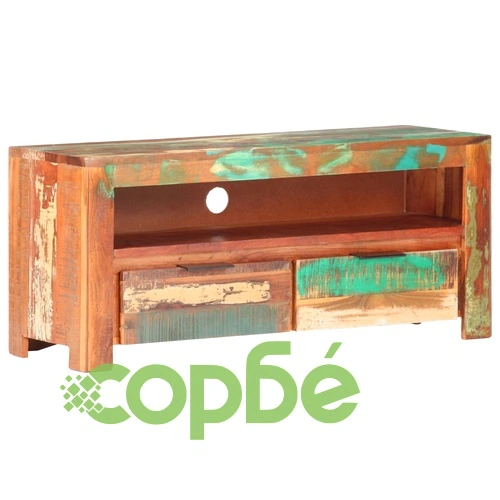 ТВ шкаф, 90x30x40 cм, регенерирано дърво масив на топ цена от sorbe.bg ТВ шкаф, 90x30x40 cм, регенерирано дърво масив ➤ топ цена ➤ sorbe.bg