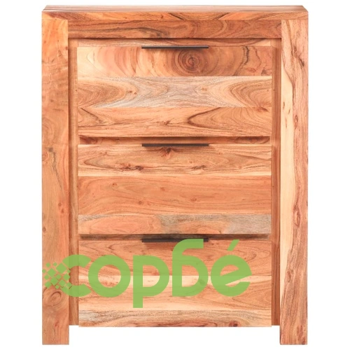 Бюфет, 59x33x75 см, акациево дърво масив ➤ топ цена ➤ sorbe.bg