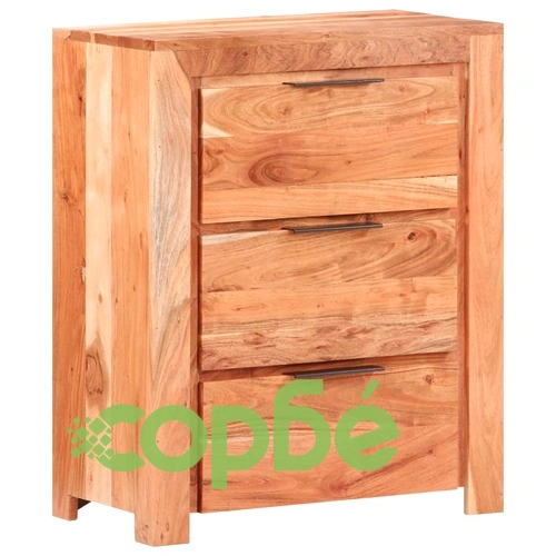 Бюфет, 59x33x75 см, акациево дърво масив ➤ топ цена ➤ sorbe.bg