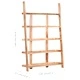 Етажерка за книги с 5 рафта 120x37x180 см мангово дърво масив