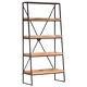 Етажерка за книги с 5 рафта 90x39x180 см мангово дърво масив