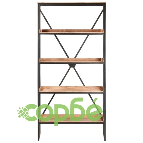 Етажерка за книги с 5 рафта 90x39x180 см мангово дърво масив ➤ топ цена ➤ sorbe.bg