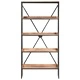 Етажерка за книги с 5 рафта 90x39x180 см мангово дърво масив