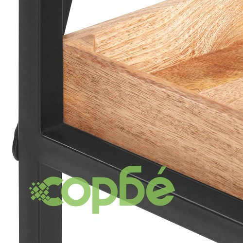 Етажерка за книги с 5 рафта 90x39x180 см мангово дърво масив ➤ топ цена ➤ sorbe.bg