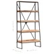 Етажерка за книги с 5 рафта 90x39x180 см мангово дърво масив