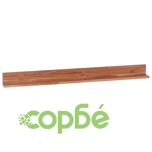 Стенни рафтове 2 бр 120x10x10 см тикова дървесина масив ➤ топ цена ➤ sorbe.bg