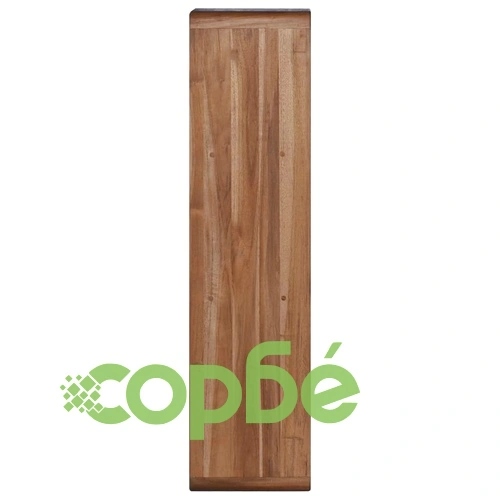Шкаф за баня за стенен монтаж, 25x25x100 cм, тиково дърво масив ➤ топ цена ➤ sorbe.bg