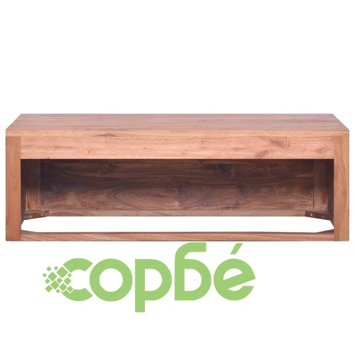 Шкаф за баня за стенен монтаж, 90x45x30 cм, тиково дърво масив ➤ топ цена ➤ sorbe.bg