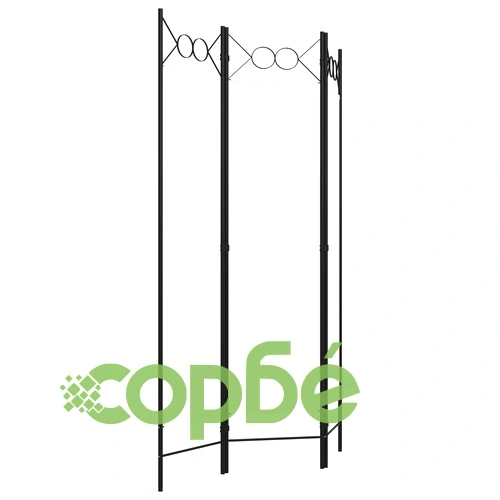 Параван за стая, 3 панела, бял, 120x180 см ➤ топ цена ➤ sorbe.bg