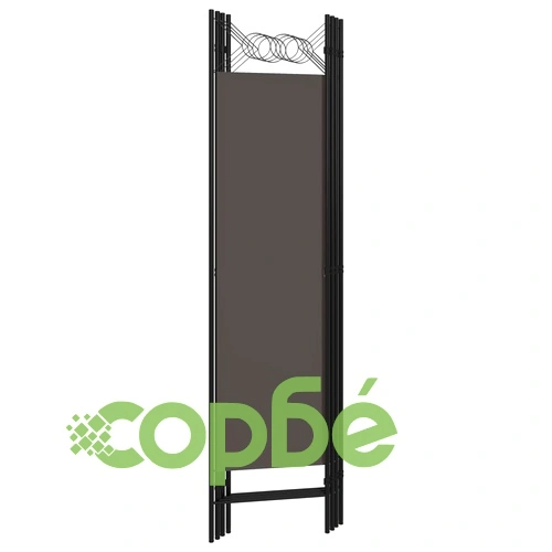 Параван за стая, 4 панела, антрацит, 160x180 см ➤ топ цена ➤ sorbe.bg