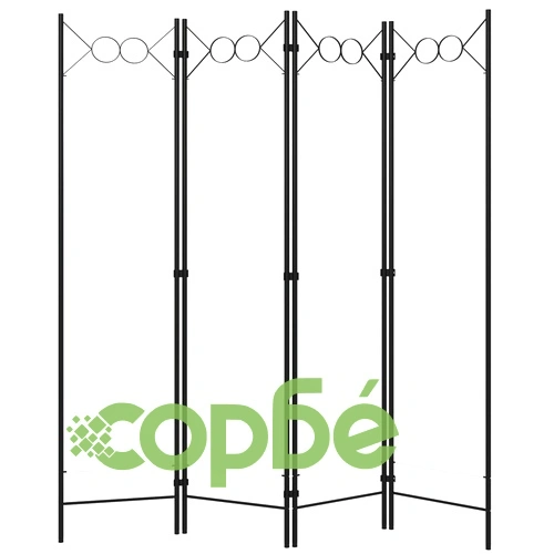 Параван за стая, бял, 4 панела, 160x180 см ➤ топ цена ➤ sorbe.bg