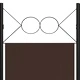 Параван за стая, 6 панела, кафяв, 240x180 cм