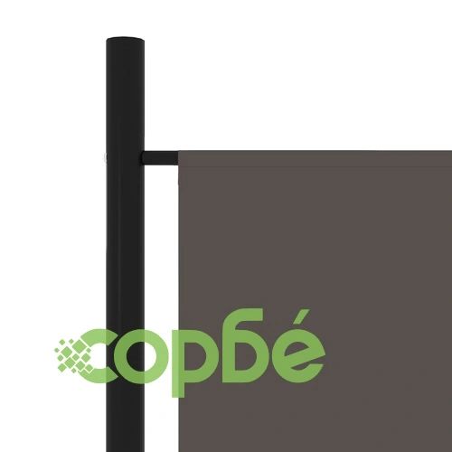 Параван за стая, 3 панела, антрацит, 150x180 см ➤ топ цена ➤ sorbe.bg