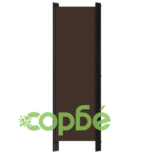 Параван за стая, 4 панела, кафяв, 200x180 см ➤ топ цена ➤ sorbe.bg