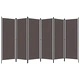 Параван за стая, 6 панела, антрацит, 300x180 cм