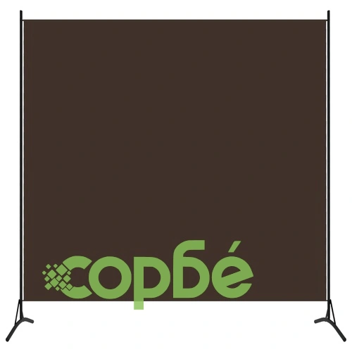 Параван за стая, 1 панел, кафяв, 175x180 см ➤ топ цена ➤ sorbe.bg