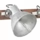Индустриална стенна лампа сребриста 45x25 см E27