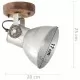 Индустриални стенни/тавански лампи 2 бр сребристи 20x25 см E27