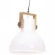 Индустриална пенделна лампа 25 W бяла кръгла 40 см E27