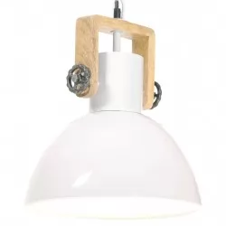 Индустриална пенделна лампа 25 W бяла кръгла 30 см E27