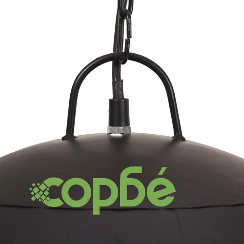Индустриален винтидж пендел 25 W черен кръгъл 41 см E27 ➤ топ цена ➤ sorbe.bg