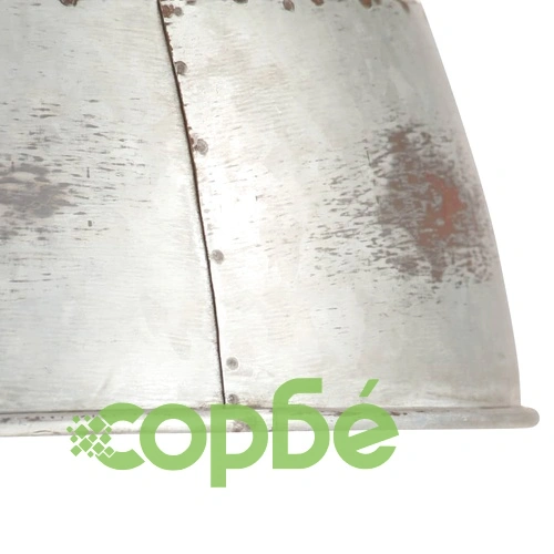 Индустриален винтидж пендел 25 W сребрист кръгъл 30 см E27 ➤ топ цена ➤ sorbe.bg