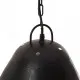 Индустриална пенделна лампа 25 W черна кръгла 32 см E27