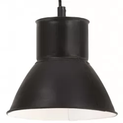 Пенделна лампа 25 W черна кръгла 17 см E27