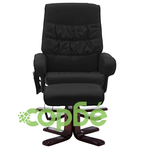 Масажен наклоняем стол с табуретка, черен, изкуствена кожа ➤ топ цена ➤ sorbe.bg