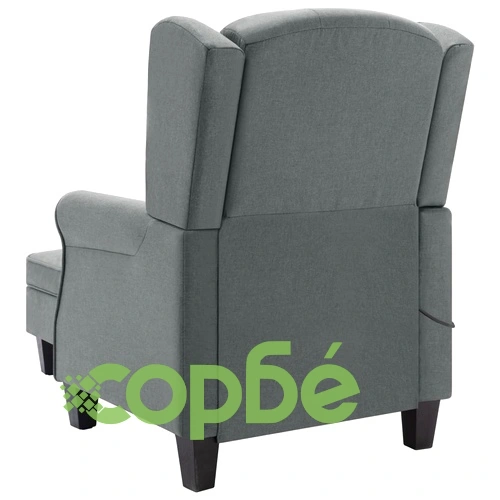 Масажен стол с табуретка, светлосив, текстил ➤ топ цена ➤ sorbe.bg