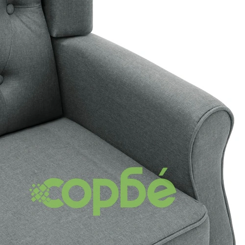 Масажен стол с табуретка, светлосив, текстил ➤ топ цена ➤ sorbe.bg