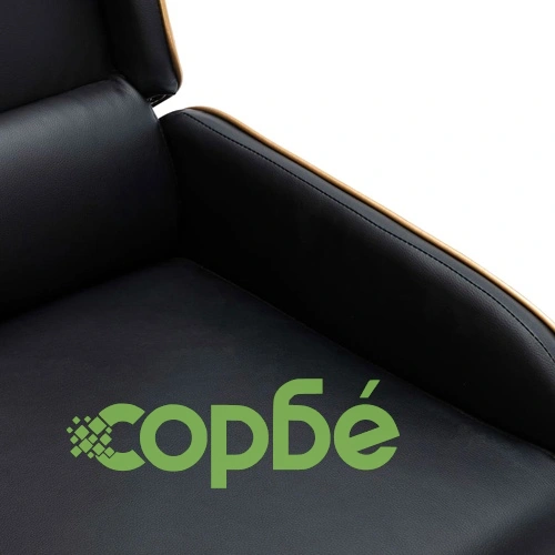 Регулируем стол, черно и златисто, изкуствена кожа ➤ топ цена ➤ sorbe.bg