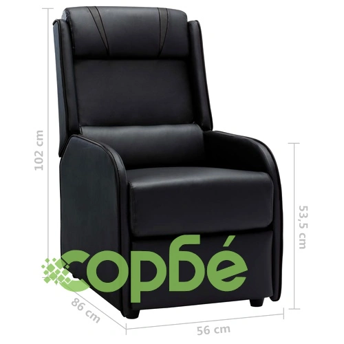 Регулируем стол, черно и сиво, изкуствена кожа ➤ топ цена ➤ sorbe.bg