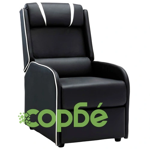 Регулируем стол, черно и бяло, изкуствена кожа ➤ топ цена ➤ sorbe.bg