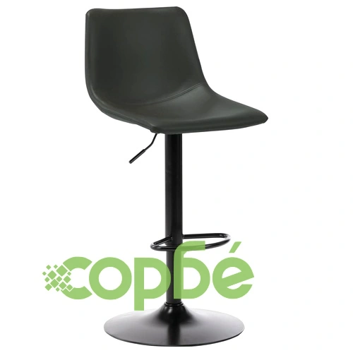 Бар табуретка, сива, изкуствена кожа ➤ топ цена ➤ sorbe.bg