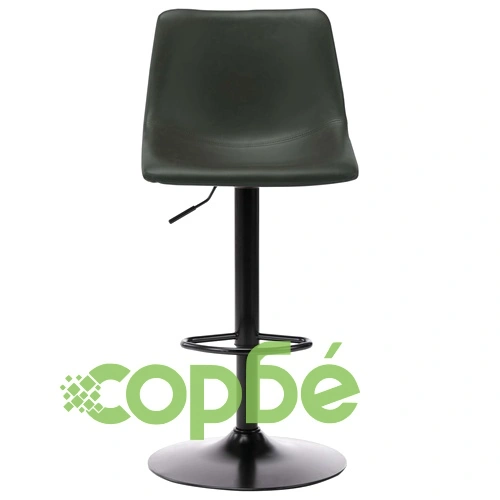 Бар табуретка, сива, изкуствена кожа ➤ топ цена ➤ sorbe.bg