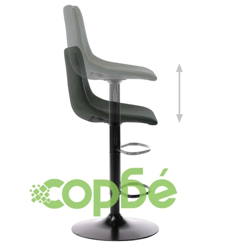 Бар табуретка, сива, изкуствена кожа ➤ топ цена ➤ sorbe.bg