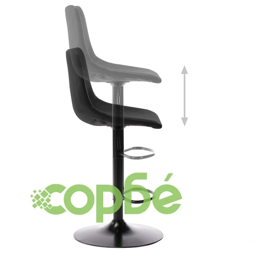 Бар табуретки, 2 бр, черни, изкуствена кожа ➤ топ цена ➤ sorbe.bg