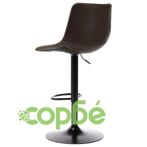 Бар табуретки, 2 бр, тъмнокафяви, изкуствена кожа ➤ топ цена ➤ sorbe.bg