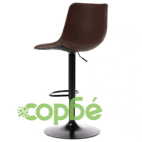 Бар табуретки, 2 бр, светлокафяви, изкуствена кожа ➤ топ цена ➤ sorbe.bg