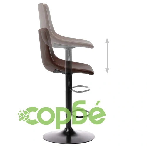 Бар табуретки, 2 бр, светлокафяви, изкуствена кожа ➤ топ цена ➤ sorbe.bg