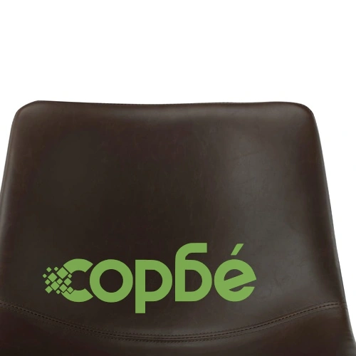 Бар табуретки, 2 бр, тъмнокафяви, изкуствена кожа ➤ топ цена ➤ sorbe.bg