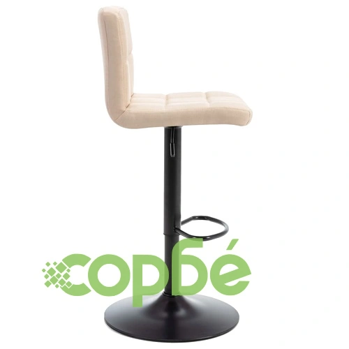 Бар табуретка, кремава, текстил ➤ топ цена ➤ sorbe.bg