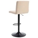 Бар табуретка, кремава, текстил