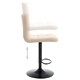 Бар табуретка, кремава, текстил