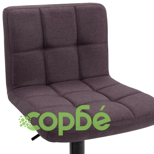 Бар табуретки, 2 бр, тъмнокафяви, текстил ➤ топ цена ➤ sorbe.bg