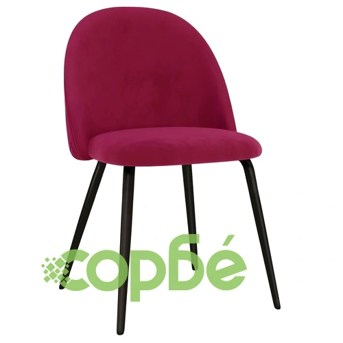Трапезни столове, 4 бр, виненочервени, текстил ➤ топ цена ➤ sorbe.bg