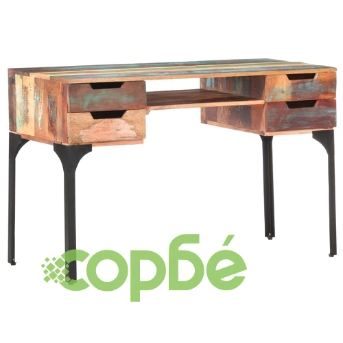 Бюро, 118x48x75 см, регенерирано дърво масив ➤ топ цена ➤ sorbe.bg